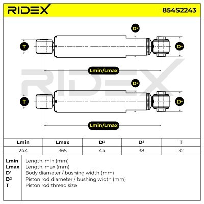 Amortyzator RIDEX 854S2243 854S2243 - foto 4
