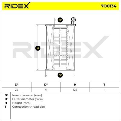 Filtr Oleju RIDEX 7O0134 7O0134 - foto 6