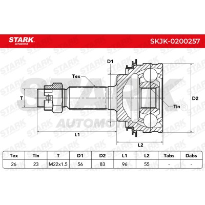 Przegub Stark SKJK-0200257 SKJK-0200257 - foto 8