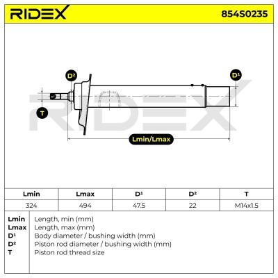 Amortyzator RIDEX 854S0235 854S0235 - foto 4