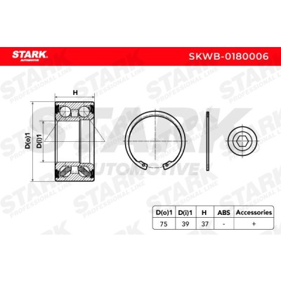 Łożysko Koła Stark SKWB-0180006 SKWB-0180006 - foto 3