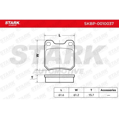 Klocki hamulcowe Stark SKBP-0010037 SKBP-0010037 - foto 3