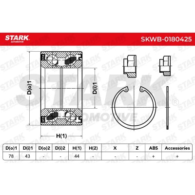 Łożysko Koła Stark SKWB-0180425 SKWB-0180425 - foto 3