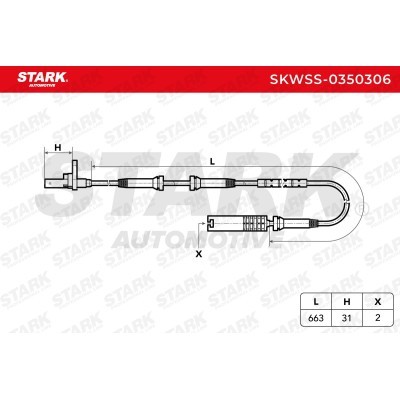 Czujnik ABS Stark SKWSS-0350306 SKWSS-0350306 - foto 6
