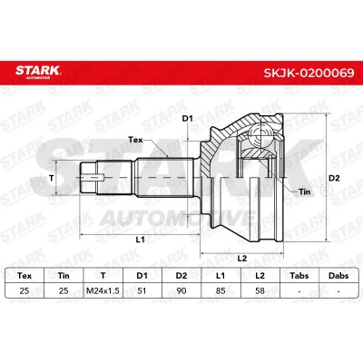 Przegub Stark SKJK-0200069 SKJK-0200069 - foto 5
