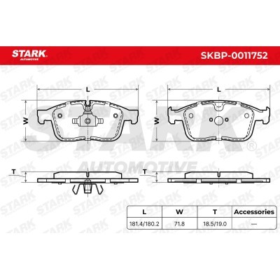 Klocki hamulcowe Stark SKBP-0011752 SKBP-0011752 - foto 5