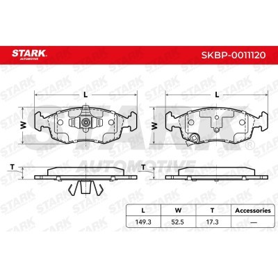 Klocki hamulcowe Stark SKBP-0011120 SKBP-0011120 - foto 3