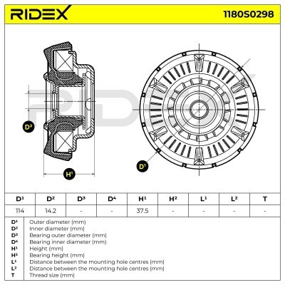 Mocowanie Amortyzatora RIDEX 1180S0298 1180S0298 - foto 5