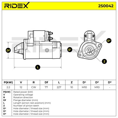 Rozrusznik RIDEX 2S0042 2S0042 - foto 6