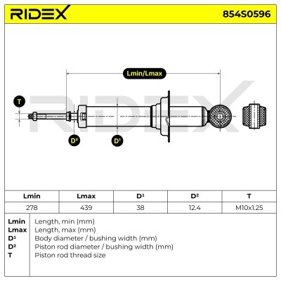 Amortyzator RIDEX 854S0596 854S0596 - foto 5