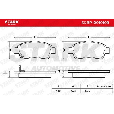 Klocki hamulcowe Stark SKBP-0010109 SKBP-0010109 - foto 3