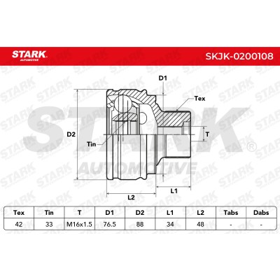 Przegub Stark SKJK-0200108 SKJK-0200108 - foto 5