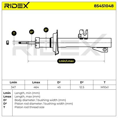 Amortyzator RIDEX 854S1048 854S1048 - foto 5