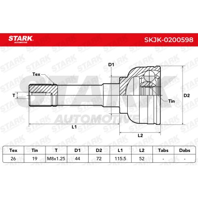 Przegub Stark SKJK-0200598 SKJK-0200598 - foto 5