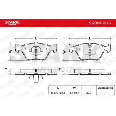 Klocki hamulcowe Stark SKBM-1026 SKBM-1026 - foto 4