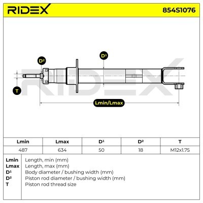 Amortyzator RIDEX 854S1076 854S1076 - foto 6