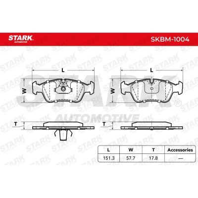 Klocki hamulcowe Stark SKBM-1004 SKBM-1004 - foto 2