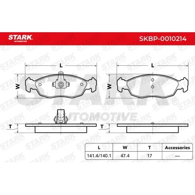 Klocki hamulcowe Stark SKBP-0010214 SKBP-0010214 - foto 3