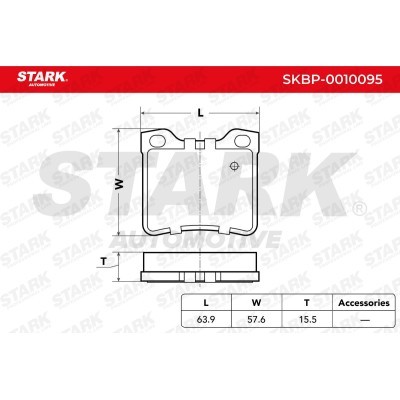Klocki hamulcowe Stark SKBP-0010095 SKBP-0010095 - foto 4