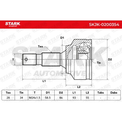 Przegub Stark SKJK-0200354 SKJK-0200354 - foto 5