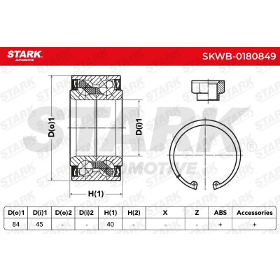 Łożysko Koła Stark SKWB-0180849 SKWB-0180849 - foto 5