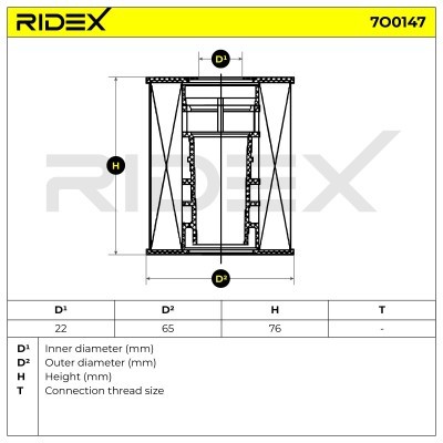 Filtr Oleju RIDEX 7O0147 7O0147 - foto 5