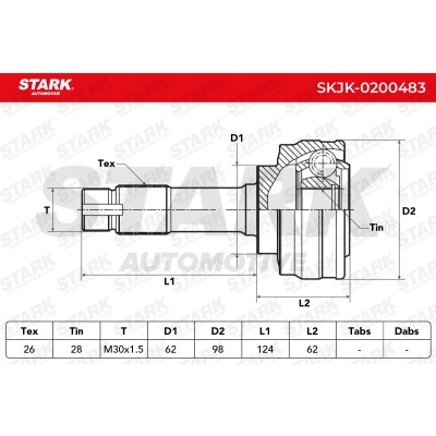 Przegub Stark SKJK-0200483 SKJK-0200483 - foto 4