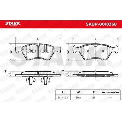 Klocki hamulcowe Stark SKBP-0010368 SKBP-0010368 - foto 7