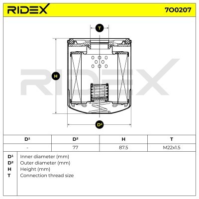 Filtr Oleju RIDEX 7O0207 7O0207 - foto 5