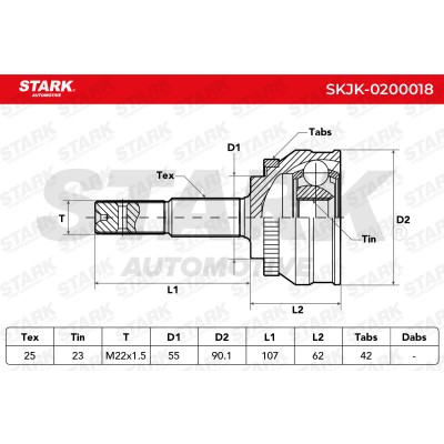 Przegub Stark SKJK-0200018 SKJK-0200018 - foto 5