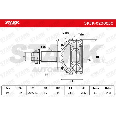 Przegub Stark SKJK-0200030 SKJK-0200030 - foto 5