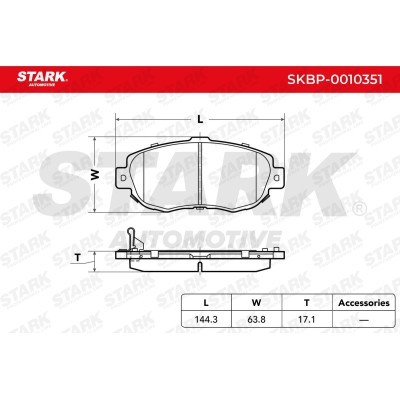 Klocki hamulcowe Stark SKBP-0010351 SKBP-0010351 - foto 3