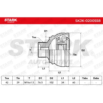 Przegub Stark SKJK-0200558 SKJK-0200558 - foto 5