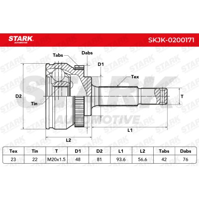 Przegub Stark SKJK-0200171 SKJK-0200171 - foto 4