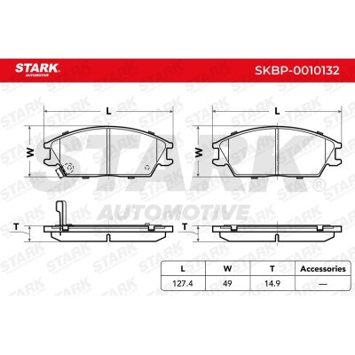Klocki hamulcowe Stark SKBP-0010132 SKBP-0010132 - foto 3