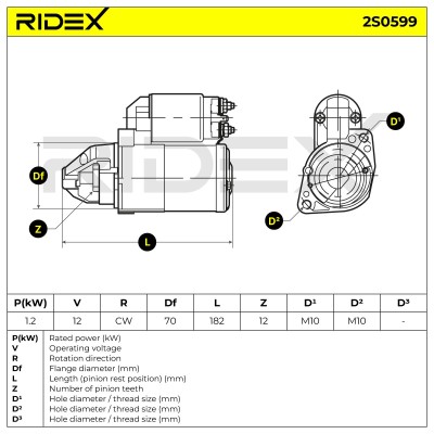 Rozrusznik RIDEX 2S0599 2S0599 - foto 6