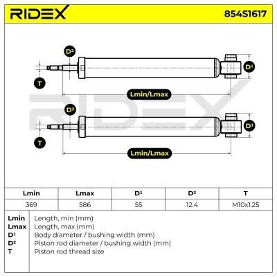 Amortyzator RIDEX 854S1617 854S1617 - foto 4