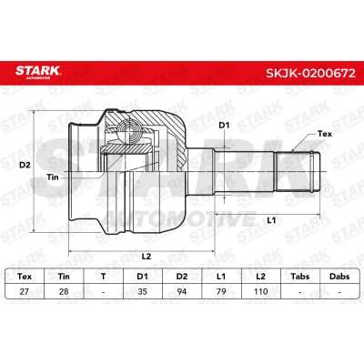 Przegub Stark SKJK-0200672 SKJK-0200672 - foto 6