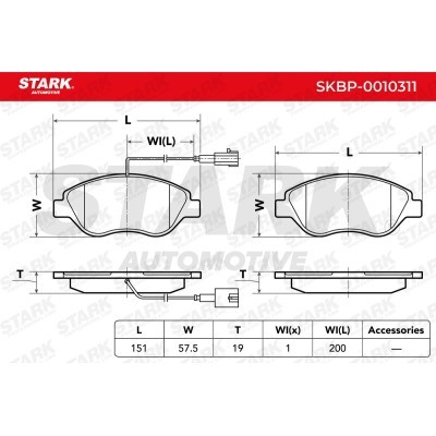 Klocki hamulcowe Stark SKBP-0010311 SKBP-0010311 - foto 3