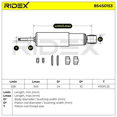 Amortyzator RIDEX 854S0153 854S0153 - foto 4