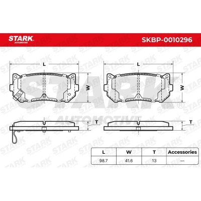 Klocki hamulcowe Stark SKBP-0010296 SKBP-0010296 - foto 6