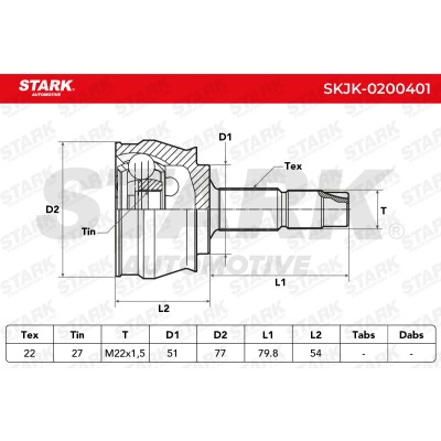 Przegub Stark SKJK-0200401 SKJK-0200401 - foto 6