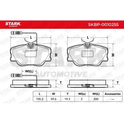 Klocki hamulcowe Stark SKBP-0010255 SKBP-0010255 - foto 5
