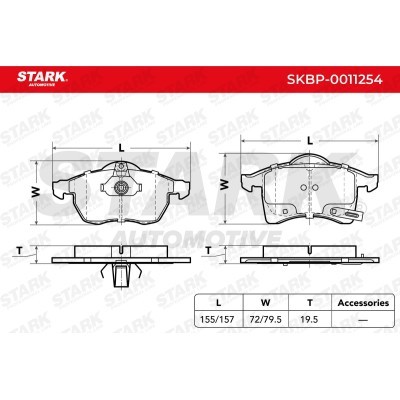 Klocki hamulcowe Stark SKBP-0011254 SKBP-0011254 - foto 4