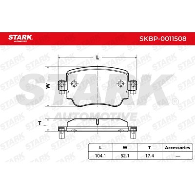Klocki hamulcowe Stark SKBP-0011508 SKBP-0011508 - foto 3
