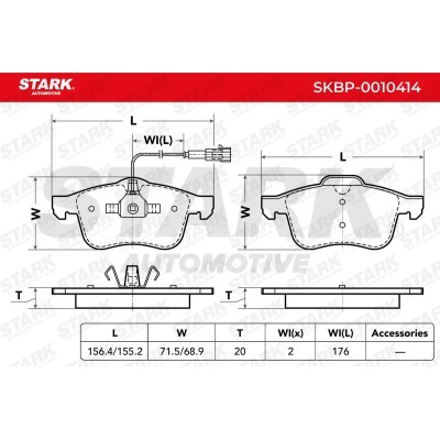 Klocki hamulcowe Stark SKBP-0010414 SKBP-0010414 - foto 3