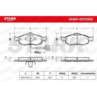 Klocki hamulcowe Stark SKBP-0010335 SKBP-0010335 - foto 3
