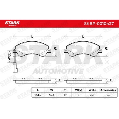 Klocki hamulcowe Stark SKBP-0010427 SKBP-0010427 - foto 3