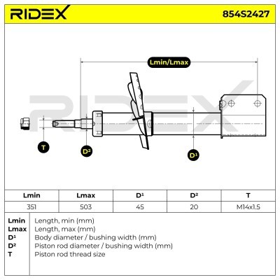 Amortyzator RIDEX 854S2427 854S2427 - foto 8