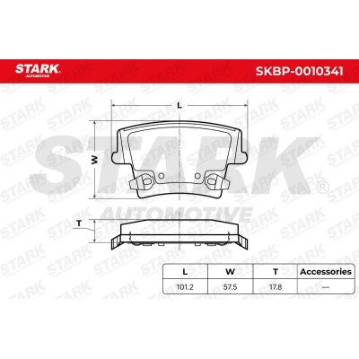 Klocki hamulcowe Stark SKBP-0010341 SKBP-0010341 - foto 3